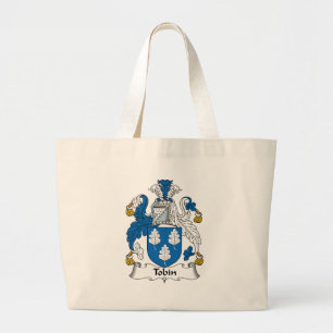 Tobin Family Crest Grote Tote Bag