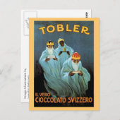 Tobler Chocolate Advertisement Briefkaart (Voorkant / Achterkant)