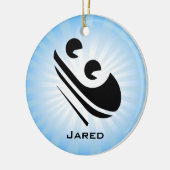 Toboggan Personalized Ornament (Links)