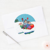 Tobogganering Ronde Sticker (Envelop)