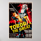 Tobor Le Grand Robots De Sci Fi Retro Poster (Devant)