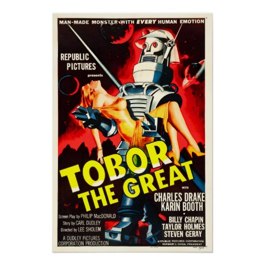 TOBOR Robot Horror Monster Movie Poster Perfect Poster (Voorkant)