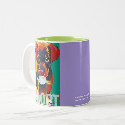 Toby ADOPT Mok van Ron Burns (Voorkant links)