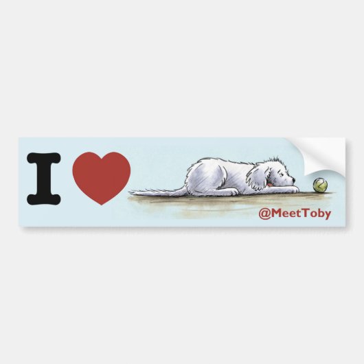 Toby Bumpersticker (Voorkant)