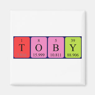 Toby periodieke tabel naam magneet