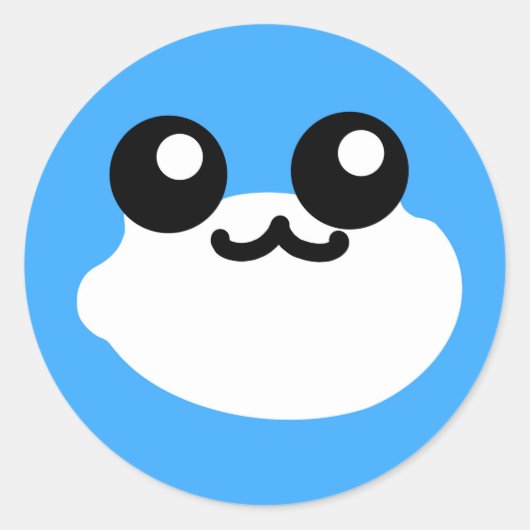 Toby Toad God Face Ronde Sticker (Voorkant)