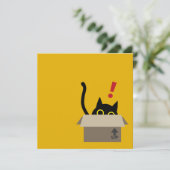 TOC TOC ! - Funny Chat House Invitation Card (Debout devant)