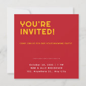 TOC TOC ! - Funny Chat House Invitation Card (Dos)