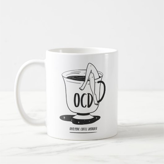 TOC – Trouble Obsessionnel du Café Mug Classique (Gauche)