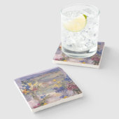 Tocany Floral Stenen Onderzetter (Zijkant)