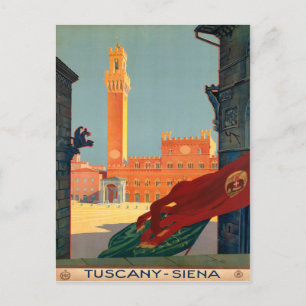 Tocany Siena Italië  Italiaans reisbureau Briefkaart