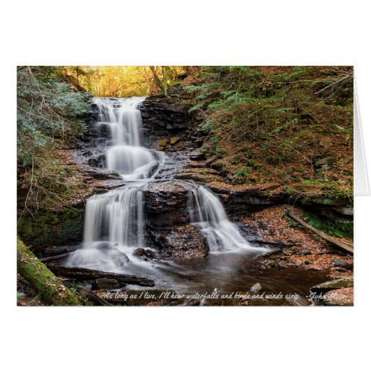 Tocarora Herfsten op Ricketts Glen Note Card (Voorkant Horizontaal)