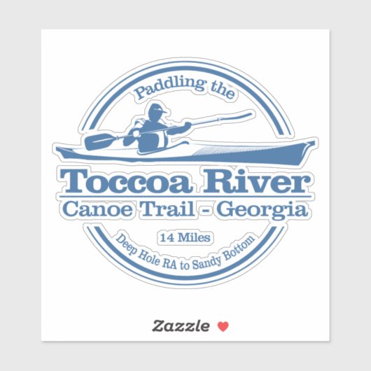 Toccoa River CT (SK) Sticker (Vel)