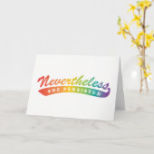 Toch bleef ze doorgaan. Nekaarten Kaart (Gele Bloem)