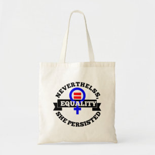 Toch bleef ze doorgaan. tote bag