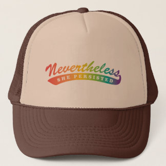 Toch bleef ze doorgaan. Trucker Hat Pet