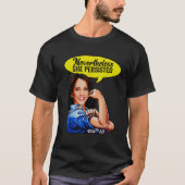 Toch bleef ze volhouden Kamala Harris Graphic F T-shirt (Voorkant)