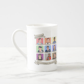 Toch hield ze 10 oz aan. Bone China Mok