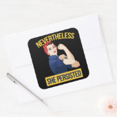 toch hield ze vol vierkante sticker (Envelop)