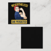 toch hield ze vol vierkante visitekaartje (Voorkant / Achterkant)