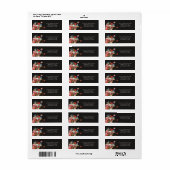 Toch leven Floral Dark & Moody Wedding Etiket (Full Sheet)