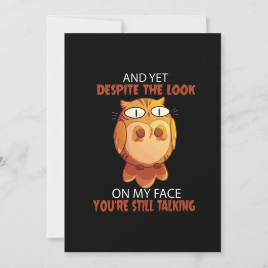 Toch praat je ondanks de blik op mijn gezicht nog  (Voorkant)