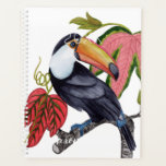 Toco Toucan<br><div class="desc">Toco Toucan I par Melissa Wang. Un toucan unique est perché sur une branche avec des feuilles tropicaux. | 164390Z</div>
