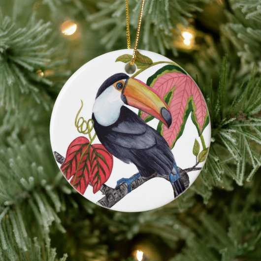 Toco Toucan Keramisch Ornament (Boom)