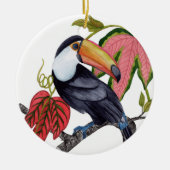 Toco Toucan Keramisch Ornament (Voorkant)