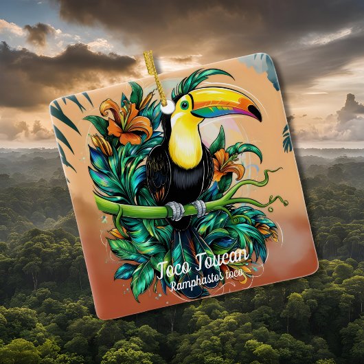 Toco Toucan Keramisch Ornament