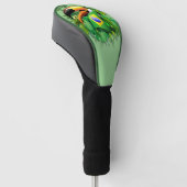 Toco Toucan met Brazilië Vlag Golfheadcover (Schuin)