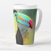 Toco tropical Toucan Bird Latte Mug (Angle droit)