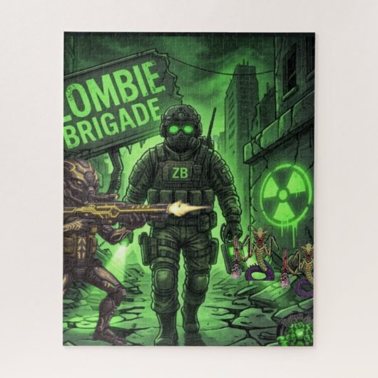 TOCOCLAWS "Brigade Zombie" Puzzle Tactique Néon (Vertical)