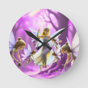 TOCOCLAWS Starlight Iridescent Fairy Fantasy Engel Ronde Klok