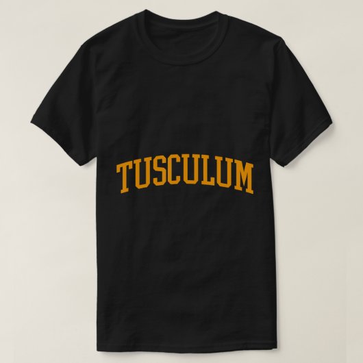 Toculum Arch  Retro University Style T-Shi T-shirt (Design voorkant)