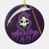 Tod Sensenmann grim reaper Keramisch Ornament (Voorkant)