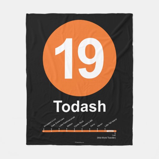 Todash Fleece Deken (Voorkant)