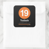 Todash Vierkante Sticker (Tas)