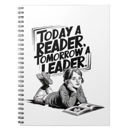 Today a Reader - Book Reading Girl - Bookworm Girl Notitieboek