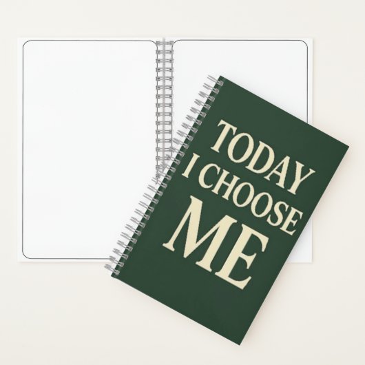 Today I Choose Me – Minimalist Self-Care Journal (À l'intérieur)