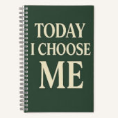 Today I Choose Me – Minimalist Self-Care Journal (Recto)