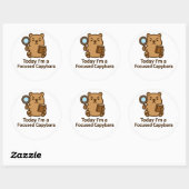 Today I’m a Focused Capybara – Kawaii Sticker (Vel)