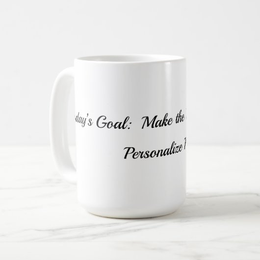 Todays Goal Mug (Devant gauche)