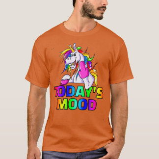 Todays MoodCranky Unicorn Gift idea voor volwassen T-shirt