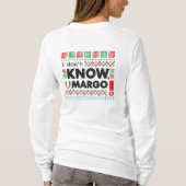 Todd Margo Carpet Funny Red Green Ugly Kerstmis T-shirt (Achterkant)