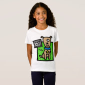 Todd Parr -  bruine hond T-shirt (Voorkant volledig)