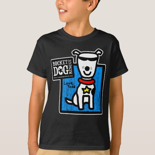 Todd Parr -  witte hond T-shirt (Voorkant)