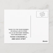 TODD POSTCARD BRIEFKAART (Achterkant)