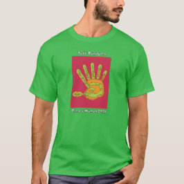 Todd Rundgren is duidelijk Human Hand Green T-Shir T-shirt
