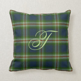 Todd Tartan Monogram Pillow Kussen